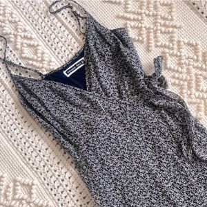 A&F floral wrap midi dress